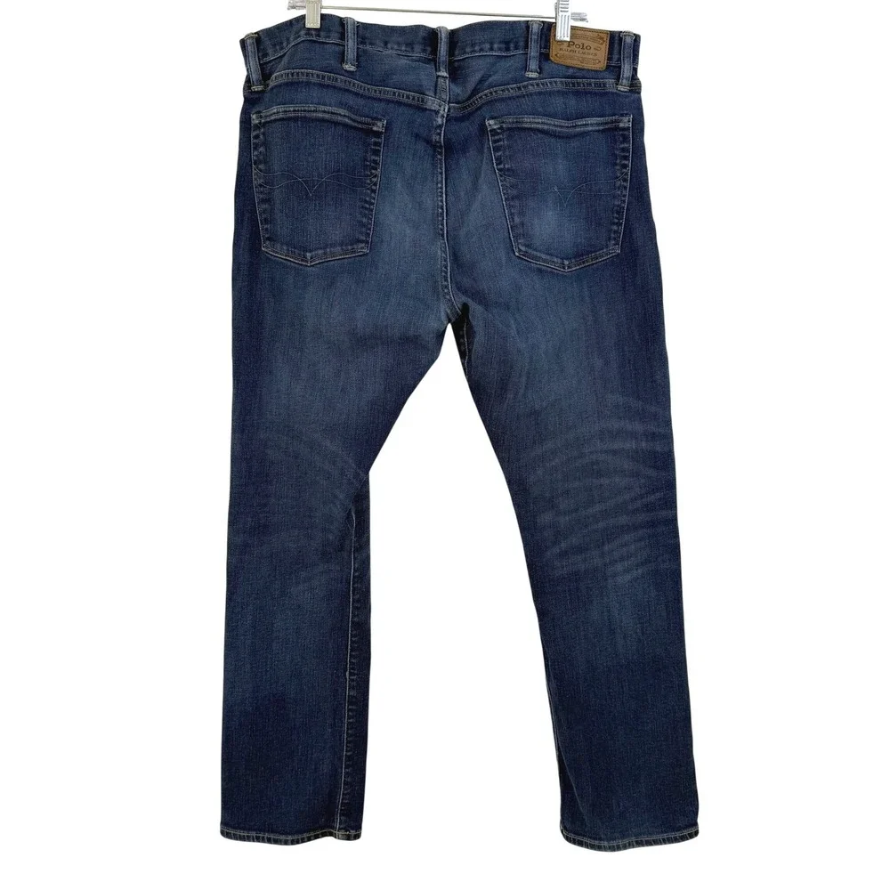 POLO Ralph Lauren THE VARICK Slim Straight Jeans Dark Wash Indigo MEN‎ 38x30